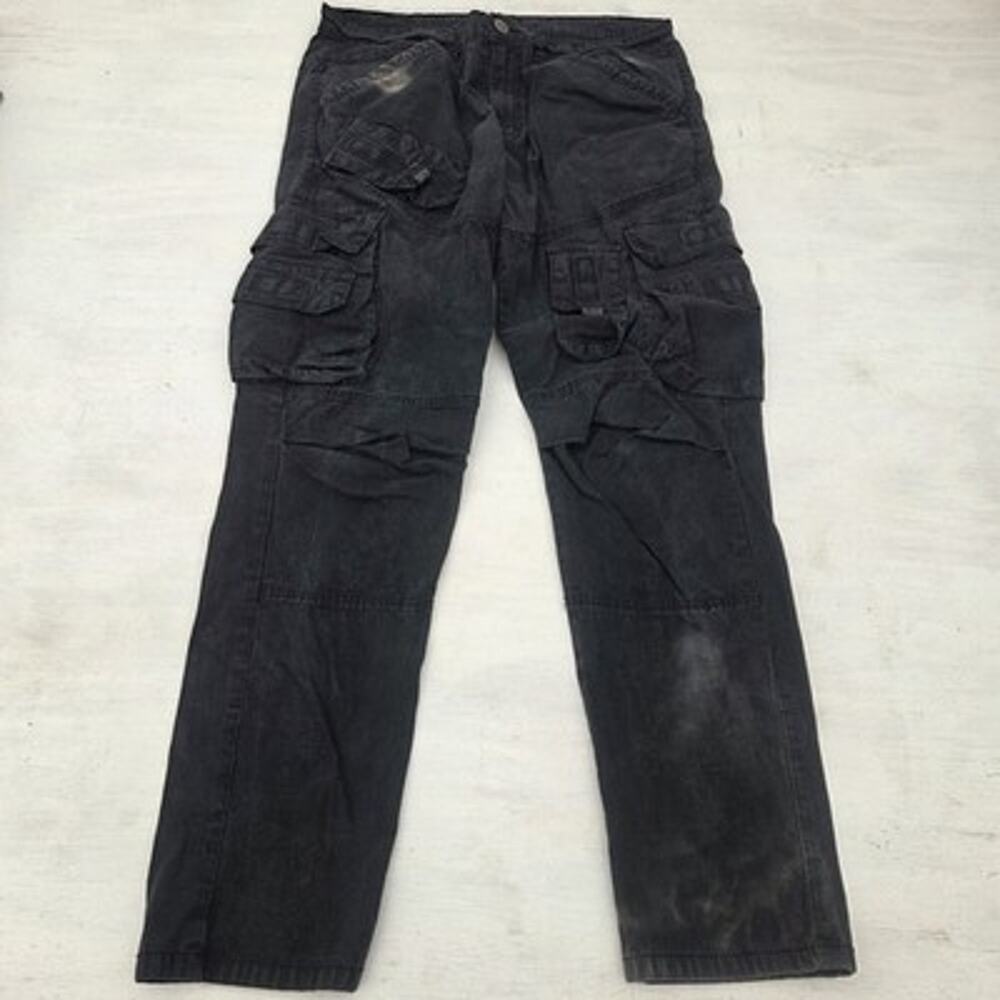 Copper Rivet 36x32 (Actual 34x30) Pants Cargo Black Tactical Work Distressed